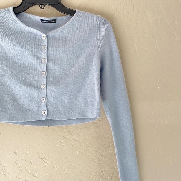 Brandy Melville‎ Blue Button Up Caridgan Sweater - Picture 3 of 8